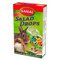 Лакомство "Sanal" для грызунов "Salad Drops" зелень и овощи, 45 г фото в интернет-магазине ZooVsem.by