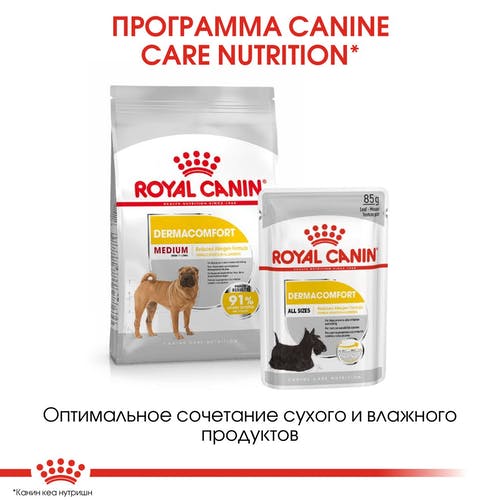 Royal Canin Medium Dermacomfort фото в интернет-магазине ZooVsem.by