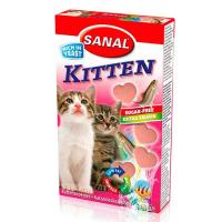 Лакомство "Sanal" Kitten для котят, лосось и таурин 30 г фото в интернет-магазине ZooVsem.by