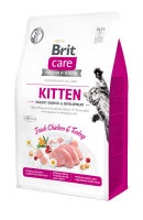 Brit Care Cat GF Kitten Healthy Growth & Development (индейка, курица) фото в интернет-магазине ZooVsem.by