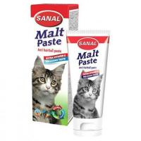 Лакомство "Sanal" для кошек "Malt Paste"для вывода шерсти у кошек, 100 г фото в интернет-магазине ZooVsem.by