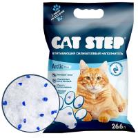 Наполнитель силикагелевый для кошачьего туалета CAT STEP Arctic Blue, впитывающий  фото в интернет-магазине ZooVsem.by