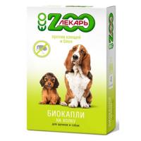 Биокапли на холку "ЭКО ZOOЛЕКАРЬ" для собак, 4 пипетки фото в интернет-магазине ZooVsem.by