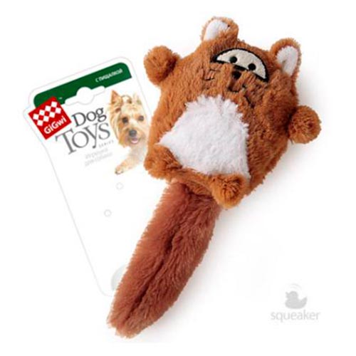 Игрушка "GiGwi" для собак "Лиса" с большой пищалкой, 18 см фото в интернет-магазине ZooVsem.by