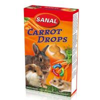 Лакомство "Sanal" для грызунов "Carrot Drops" морковные дропсы, 45 г фото в интернет-магазине ZooVsem.by