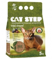 Наполнитель Cat Step "Olive Original", растительный, впитывающий фото в интернет-магазине ZooVsem.by