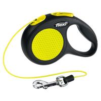 Поводок-рулетка "Flexi" "New NEON Cord Leash" со светоотражателями, тросовый фото в интернет-магазине ZooVsem.by