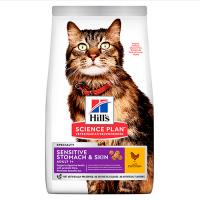Hill's Science Plan Feline Adult Sensitive Stomach & Skin Chicken фото в интернет-магазине ZooVsem.by