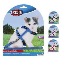 Набор "TRIXIE" Kitten Harness with Leash для котят (шлея 19-31 см + поводок 1,2 м/8 мм) фото в интернет-магазине ZooVsem.by