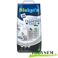 Наполнитель "Biokat’s Diamond Care Classic", бентонитовый, комкующийся (без аромата, с активированным углем и алоэ вера), 8 л фото в интернет-магазине ZooVsem.by