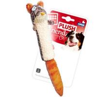 Игрушка "GiGwi" для собак "Белка" с пищалкой, 29 см фото в интернет-магазине ZooVsem.by