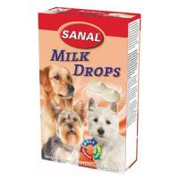 Лакомство для собак "Sanal" Milk Drops молочные дропсы, 125 г фото в интернет-магазине ZooVsem.by