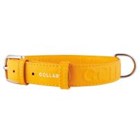 Ошейник "Collar Glamour" с объёмной надписью, жёлтый (25 мм, 38-49 см) фото в интернет-магазине ZooVsem.by