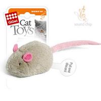 Игрушка "GiGwi" для кошек "Мышка" со звуковым чипом, 6 см фото в интернет-магазине ZooVsem.by