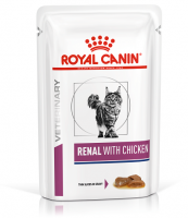 Royal Canin Renal Chicken (12 шт. х 85 г), диета при хронической почечной недостаточности фото в интернет-магазине ZooVsem.by