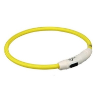 Ошейник светящийся "TRIXIE" USB Flash, желтый фото в интернет-магазине ZooVsem.by