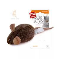 Игрушка "GiGwi" для кошек "Мышка" со звуковым чипом, 15 см фото в интернет-магазине ZooVsem.by
