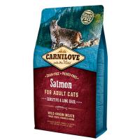 Carnilove Salmon for Adult Cats Sensitive & Long Hair (лосось) фото в интернет-магазине ZooVsem.by