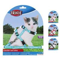 Набор "TRIXIE" Kitten Harness with Leash для котят (шлея 21-33 см + поводок 1,2 м/8 мм) фото в интернет-магазине ZooVsem.by