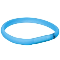 Ошейник светящийся для собак "TRIXIE" USB Flash, синий фото в интернет-магазине ZooVsem.by