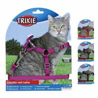 Набор "TRIXIE" для кошек "Premium"  для кошек (шлея 26-37 см/10 мм + поводок 1,2 м) фото в интернет-магазине ZooVsem.by