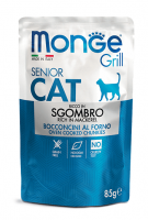 Monge Cat GRILL Sgombro Senior (85 г х 7 уп.) фото в интернет-магазине ZooVsem.by