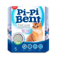 Наполнитель "Pi-Pi-Bent", Deluxe Clean Cotton, комкующийся, 5 кг фото в интернет-магазине ZooVsem.by