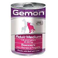 Gemon Dog Medium Adult Beef/Liver 415 г фото в интернет-магазине ZooVsem.by