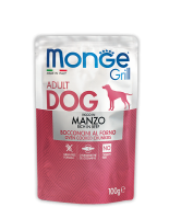 Monge Dog GRILL POUCH BEEF (100 г х 24 шт.) фото в интернет-магазине ZooVsem.by
