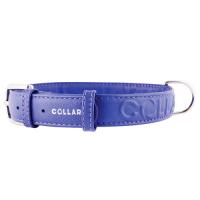 Ошейник "Collar Glamour" с объёмной надписью, фиолетовый (25 мм, 38-49 см) фото в интернет-магазине ZooVsem.by