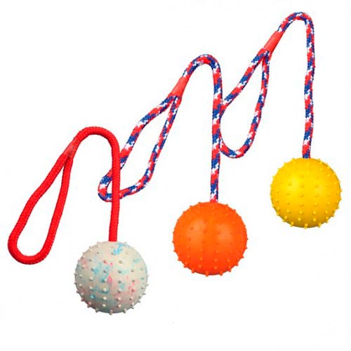 Игрушка "TRIXIE" для собаки "Каучуковый мячик на веревке", Ø 7х30 см фото в интернет-магазине ZooVsem.by