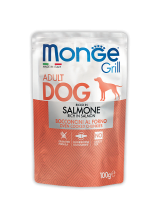 Monge Dog GRILL POUCH SALMON (100 г х 24 уп.) фото в интернет-магазине ZooVsem.by