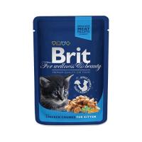 Brit Premium Cat Pouches Chicken Chunks for Kitten 100 г фото в интернет-магазине ZooVsem.by