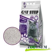 Наполнитель минеральный комкующийся CAT STEP Compact  White Lavеnder, 5 л фото в интернет-магазине ZooVsem.by