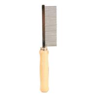 Расческа "TRIXIE" с деревянной ручкой и частыми зубьями, 17 см фото в интернет-магазине ZooVsem.by