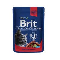 Brit Premium Cat Pouches with Beef Stew & Peas 100 г фото в интернет-магазине ZooVsem.by