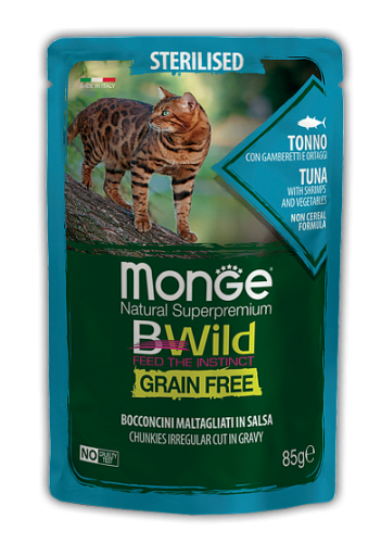 Monge Cat BWild Bocconcini Tonno (85 г х 28 уп.) фото в интернет-магазине ZooVsem.by