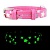 Ошейник "Collar  Glamour" с рисунком из светонакапливающих и светоотражающих звездочек, розовый фото в интернет-магазине ZooVsem.by