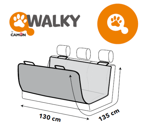 Чехол Walky  на сиденье автомобиля 1,30х1,35 м фото в интернет-магазине ZooVsem.by