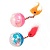 Игрушка для кошек "TRIXIE" трещащие шарики с фигуркой, Ø 4 см (2 шт) фото в интернет-магазине ZooVsem.by