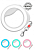Поводок-рулетка круглая WAUDOG, универсальный размер (до 40 кг) фото в интернет-магазине ZooVsem.by