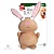Игрушка "GiGwi" для собак "Кролик" с пищалкой, 16 см фото в интернет-магазине ZooVsem.by